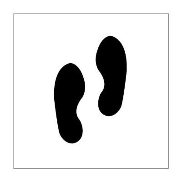 Plant Marking Stencil 20x20 - Foot Prints, National Marker Co, Mfr#: PMS229
